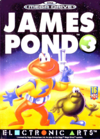 James Pond 3 Operation Starfish Sega Genesis US box art